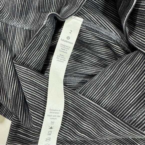 Lululemon Align High Rise Leggings Black Grey Size 2 Full Length - Picture 5 of 8